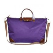 Sac Voyage Longchamp soldes pas chers Le Pliage Double Portable Violet